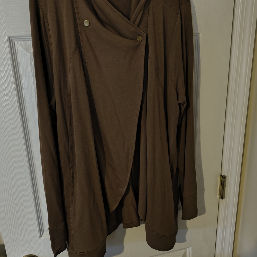 Susan Graver Brown Jacket. Never Worn. Size XL.
